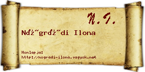 Nógrádi Ilona névjegykártya